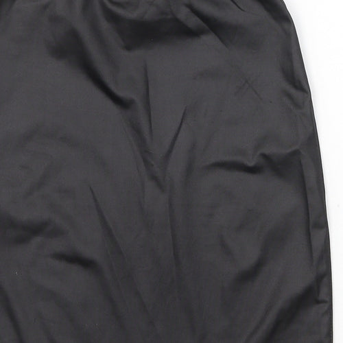 PRETTYLITTLETHING Womens Black Polyester A-Line Skirt Size 6