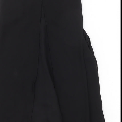 H&M Womens Black Polyester Basic Tank Size 10 Scoop Neck