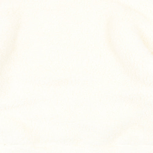 Marks and Spencer Womens White Round Neck Polyester Pullover Jumper Size 14 - Loungewear