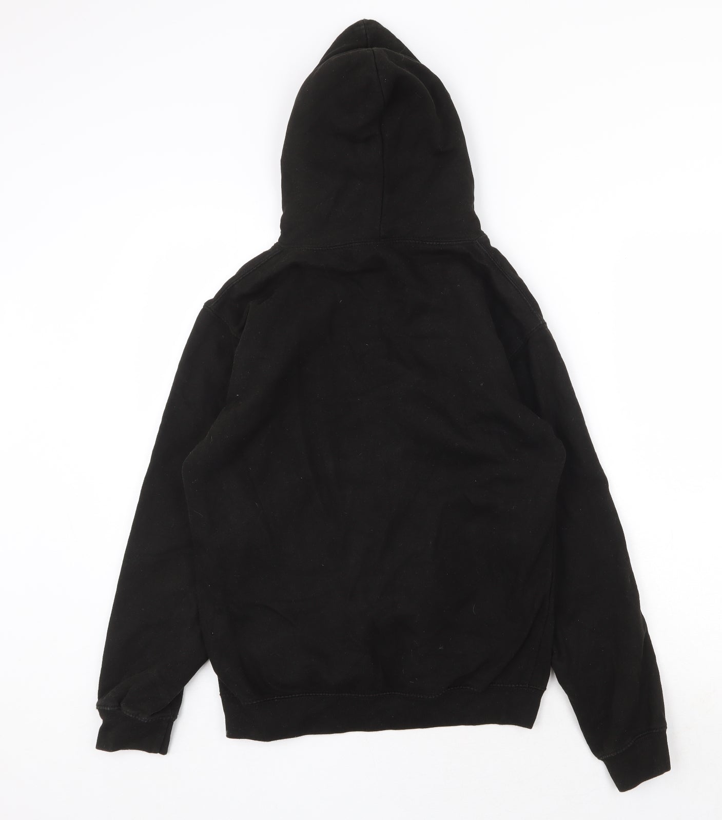 Just Hoods Mens Black Cotton Pullover Hoodie Size S - Gaming Mode Activated