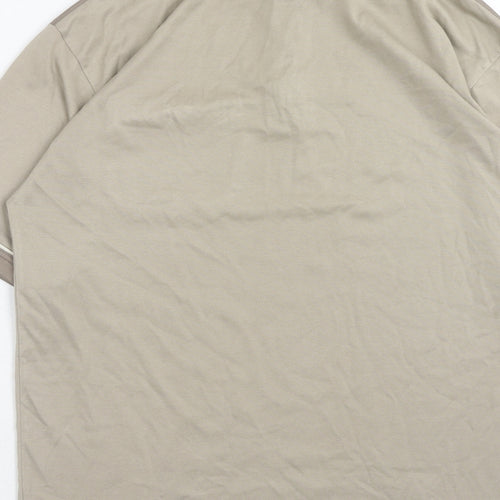 North wood Mens Grey Cotton Polo Size M Collared Button