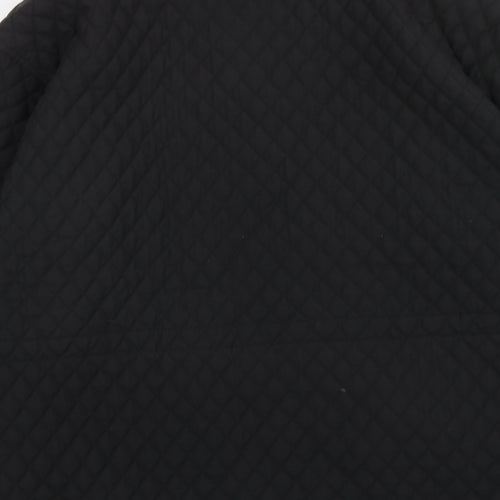 JFW Womens Black Quilted Jacket Size 12 Zip