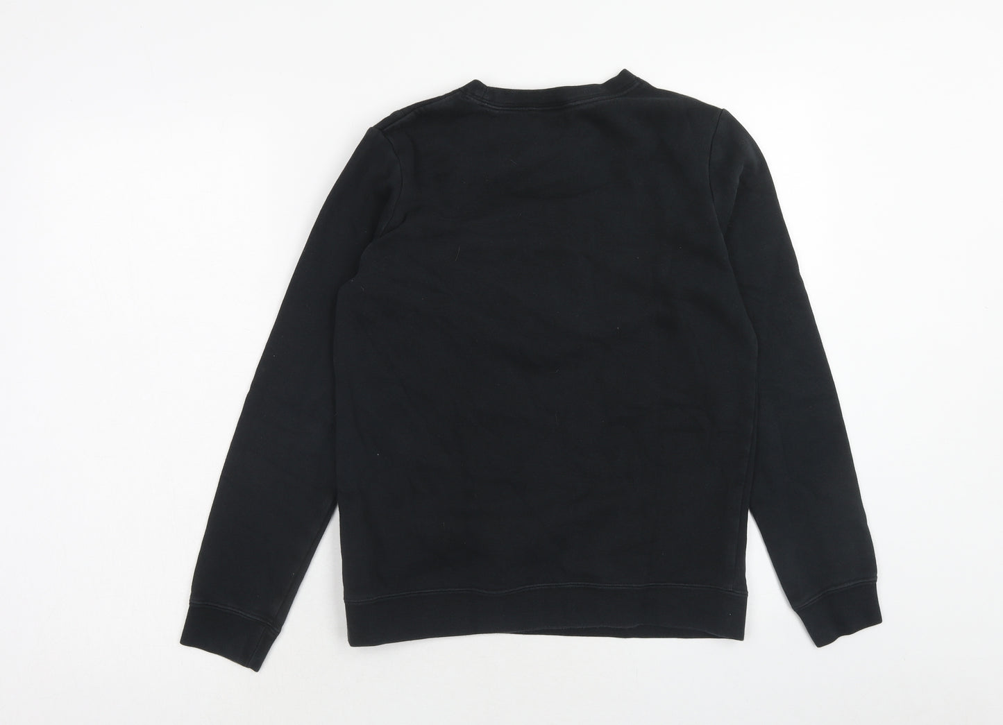 Nike Boys Black Cotton Pullover Sweatshirt Size 11-12 Years Pullover