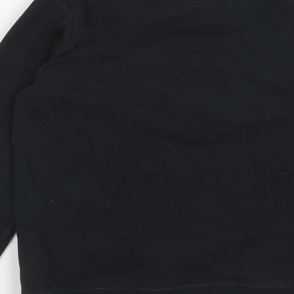 Nike Boys Black Cotton Pullover Sweatshirt Size 11-12 Years Pullover