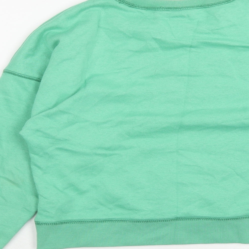 Gap Girls Green Cotton Pullover Sweatshirt Size 12 Years Pullover - Awesome