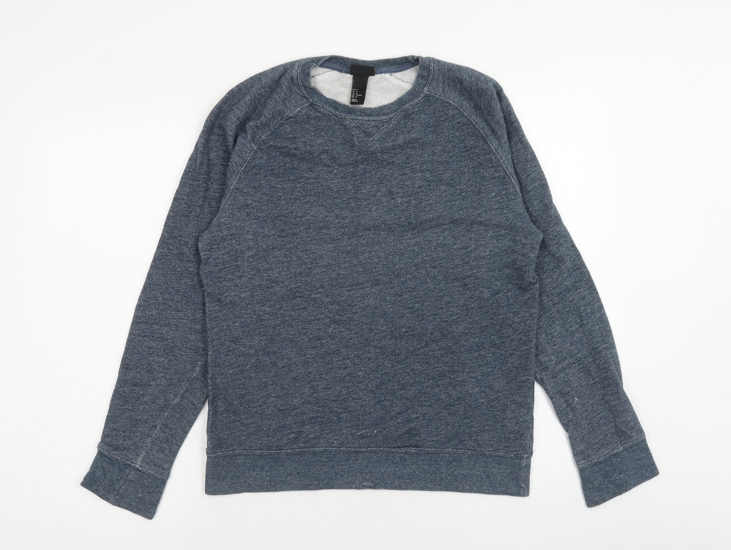 H&M Mens Blue Cotton Pullover Sweatshirt Size M