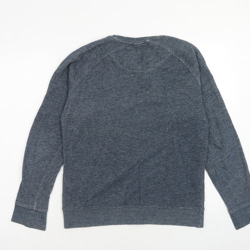 H&M Mens Blue Cotton Pullover Sweatshirt Size M