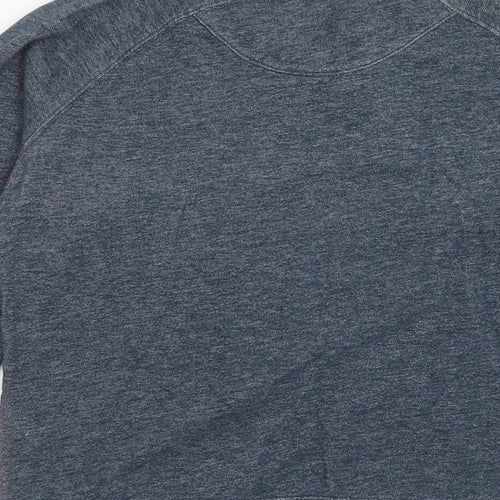 H&M Mens Blue Cotton Pullover Sweatshirt Size M