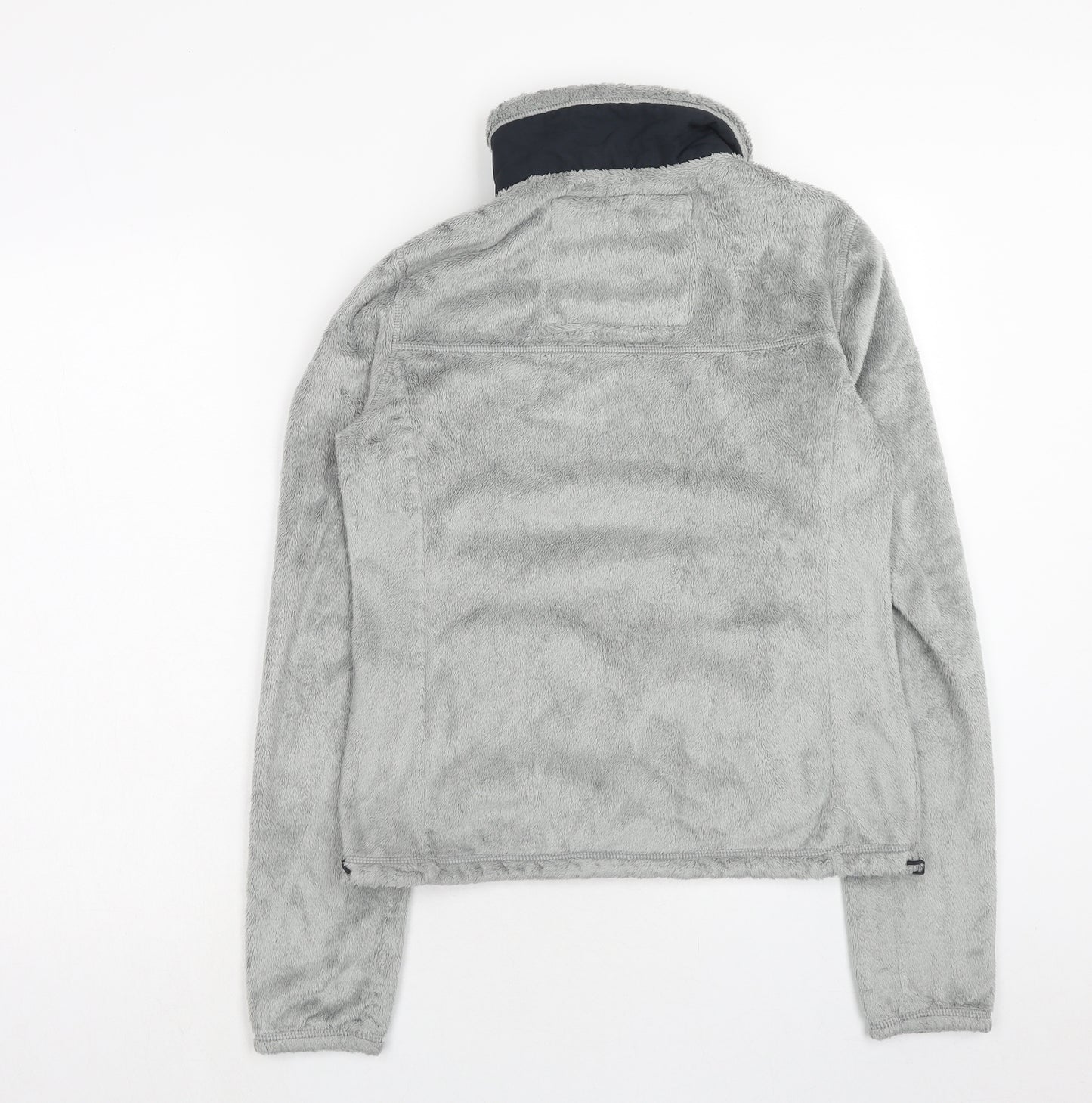 Abercrombie & Fitch Womens Grey Polyester Pullover Sweatshirt Size S Zip