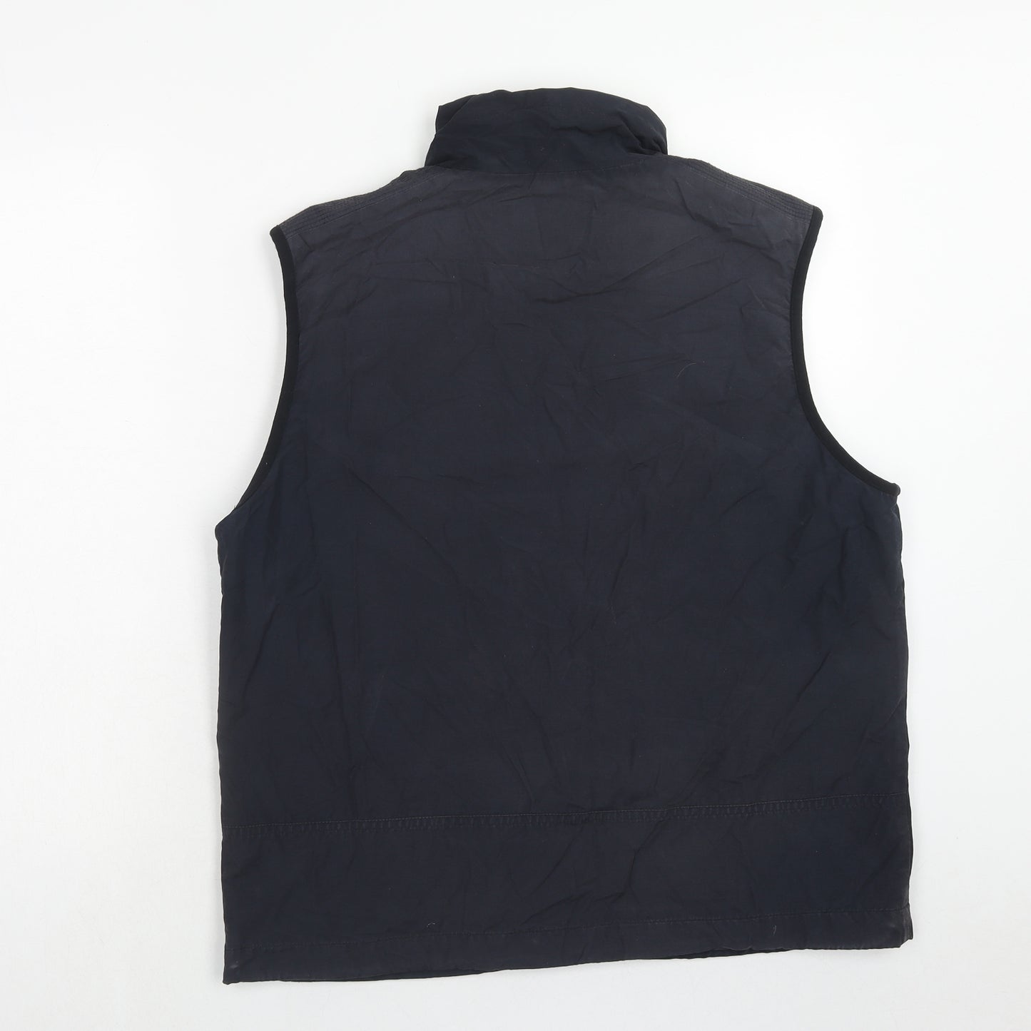 Marks and Spencer Mens Blue Gilet Waistcoat Size M Zip