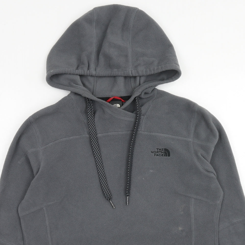 The North Face Womens Grey Polyester Pullover Hoodie Size S Pullover