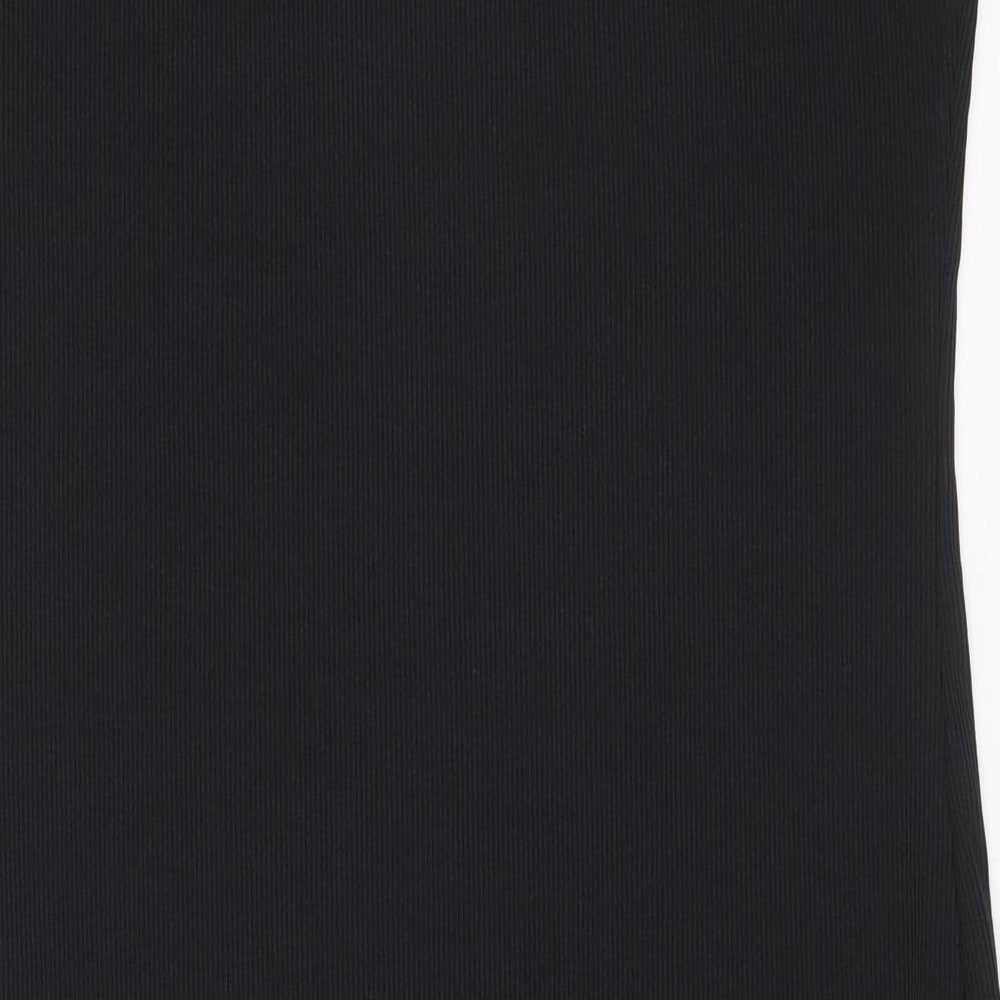 Flounce Womens Black Polyester Shift Size 20 Round Neck Pullover