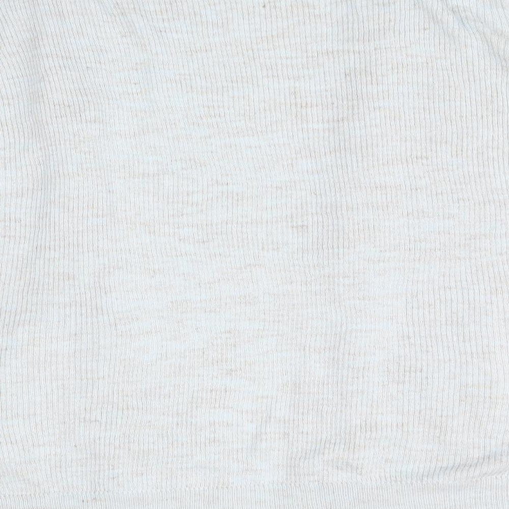 Marks and Spencer Womens Blue V-Neck Acrylic Cardigan Jumper Size L
