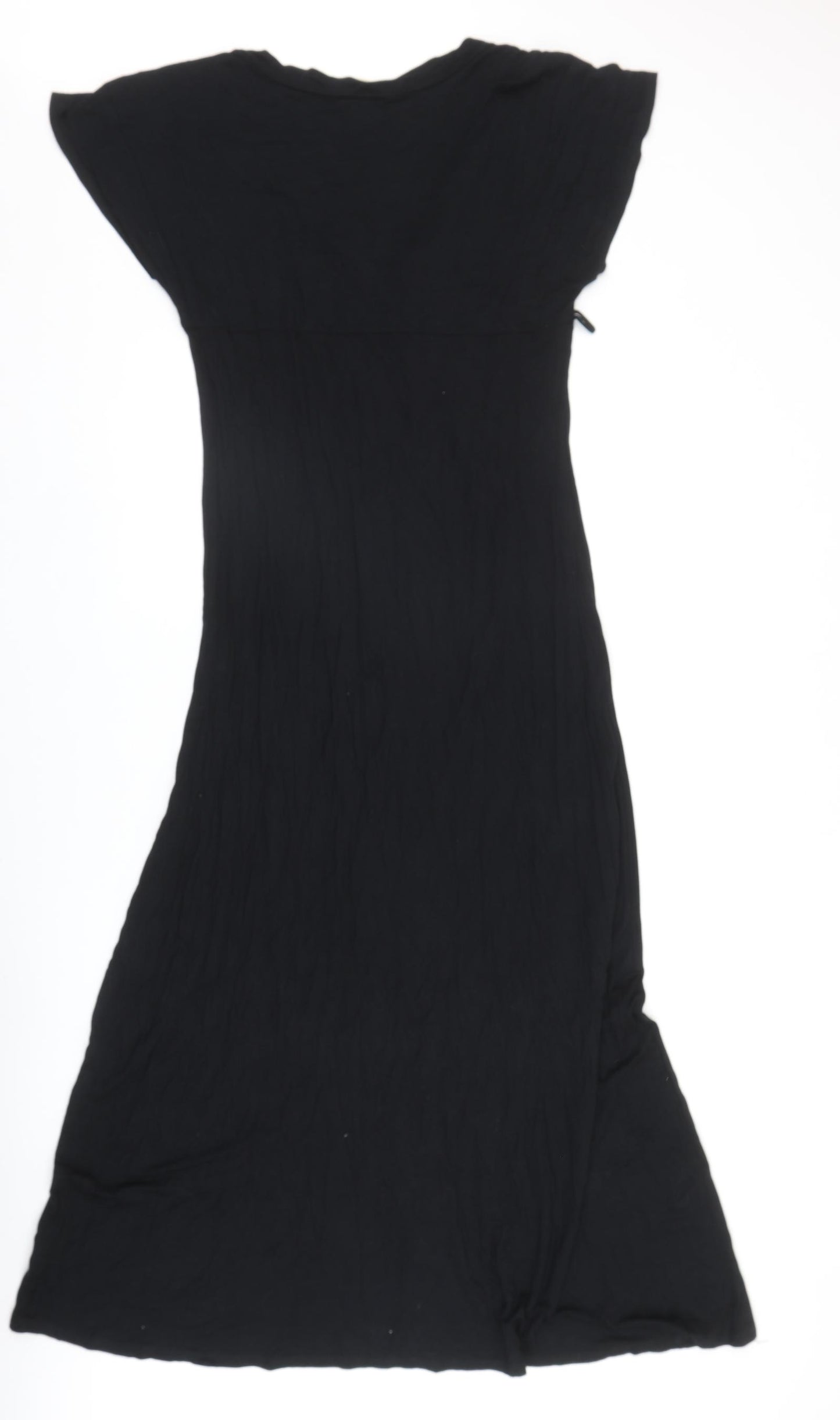 George Womens Black Viscose Trapeze & Swing Size 14 V-Neck Pullover