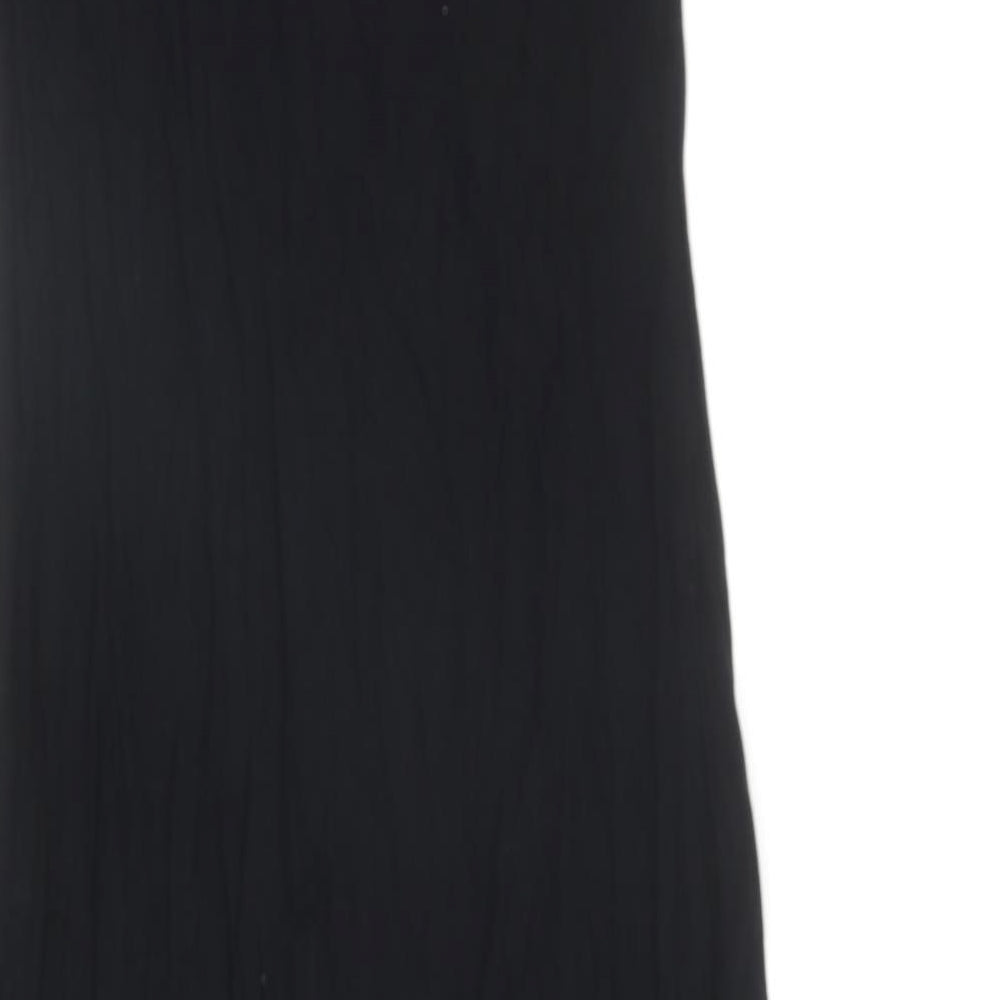 George Womens Black Viscose Trapeze & Swing Size 14 V-Neck Pullover