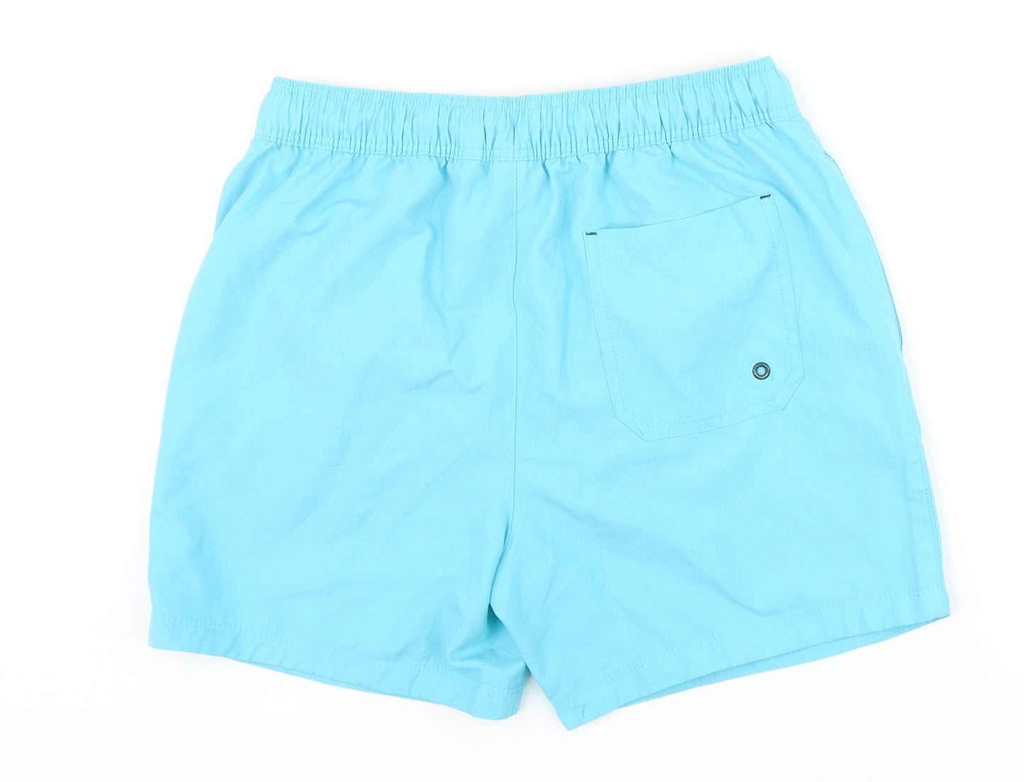 NEXT Boys Blue Polyester Sweat Shorts Size 13 Years Regular Drawstring - Swim Shorts