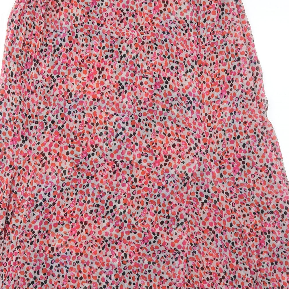Julipa Womens Multicoloured Floral Polyester Pleated Skirt Size 18