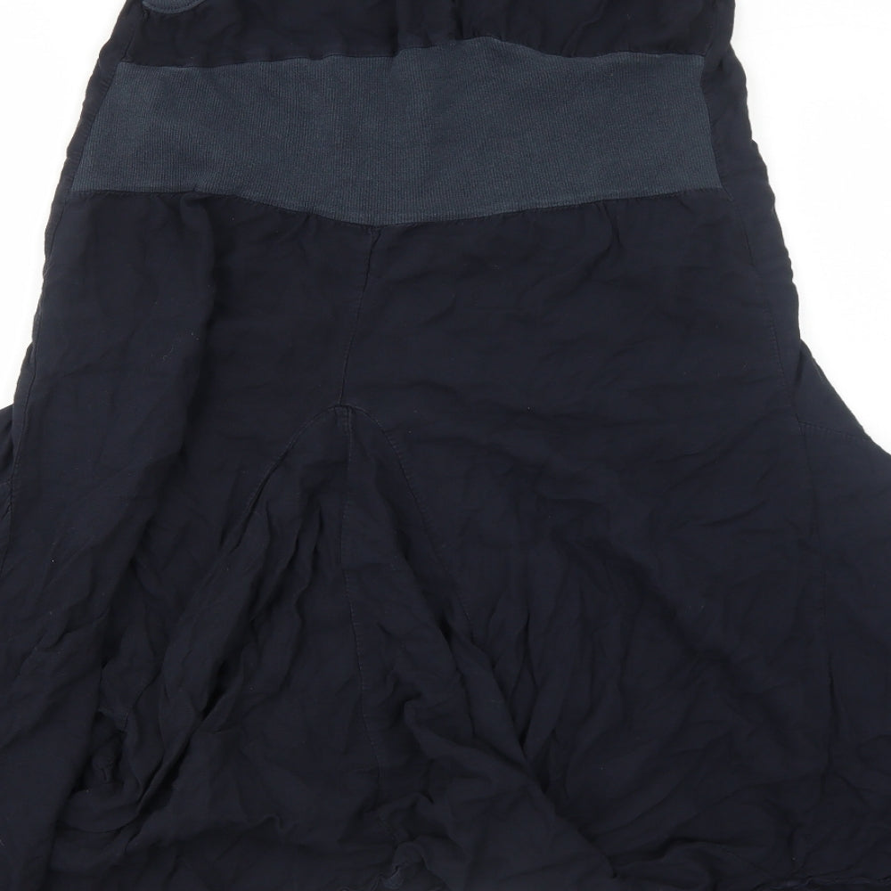 Preworn Womens Black Viscose Trapeze & Swing Size M Round Neck Pullover