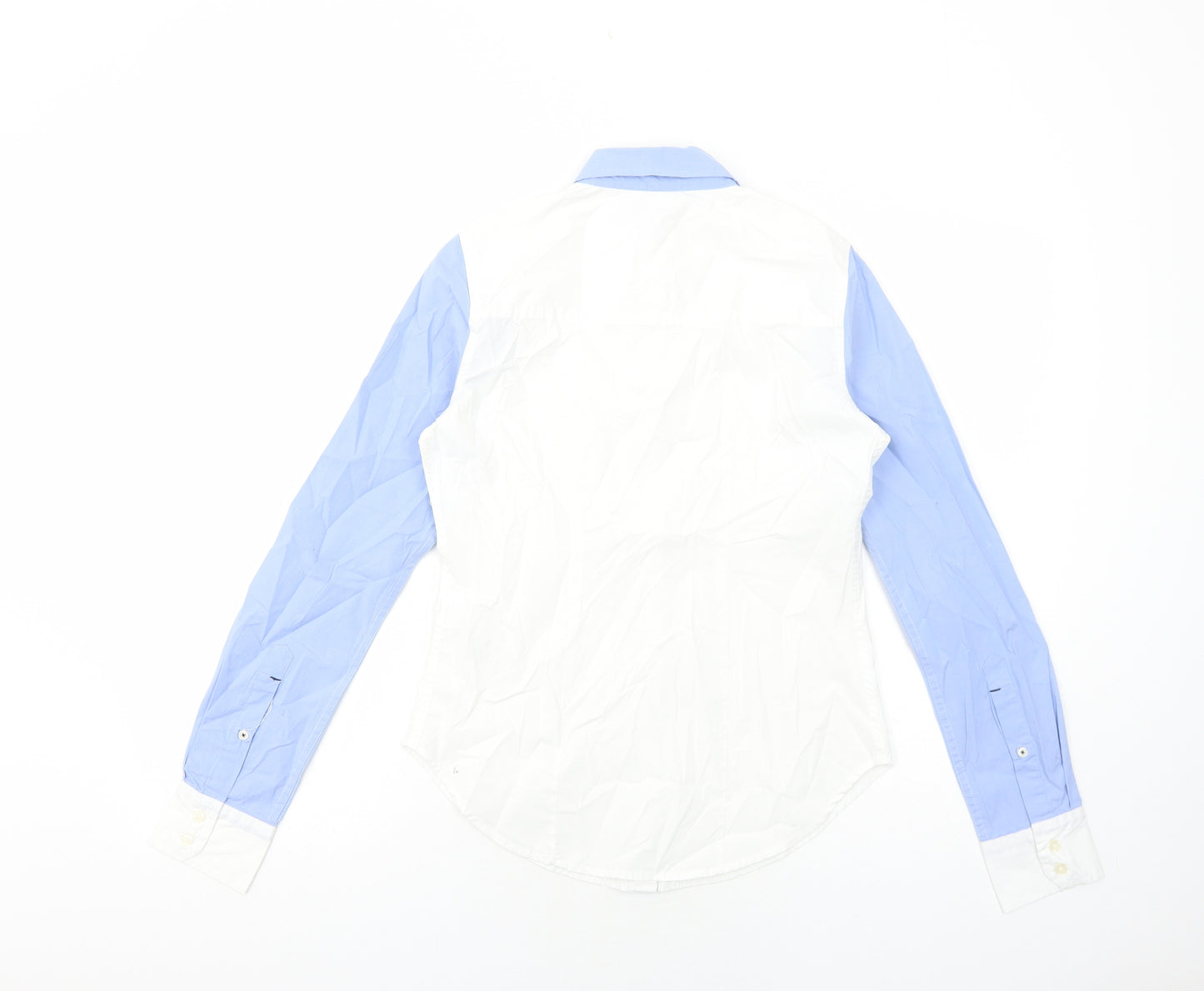 Abercrombie & Fitch Womens White Cotton Basic Button-Up Size XS Collared