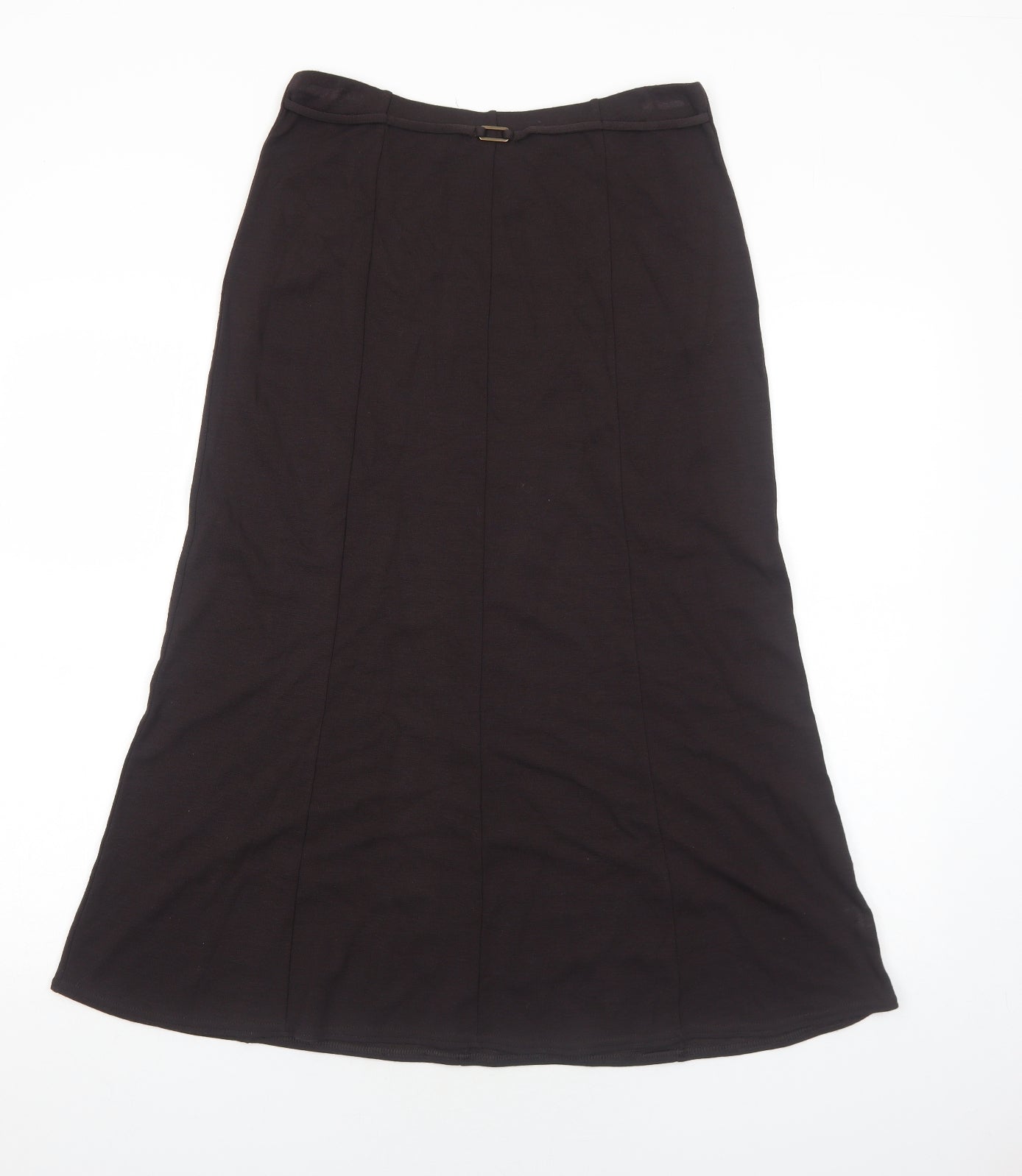 Bonmarché Womens Brown Viscose Swing Skirt Size 12