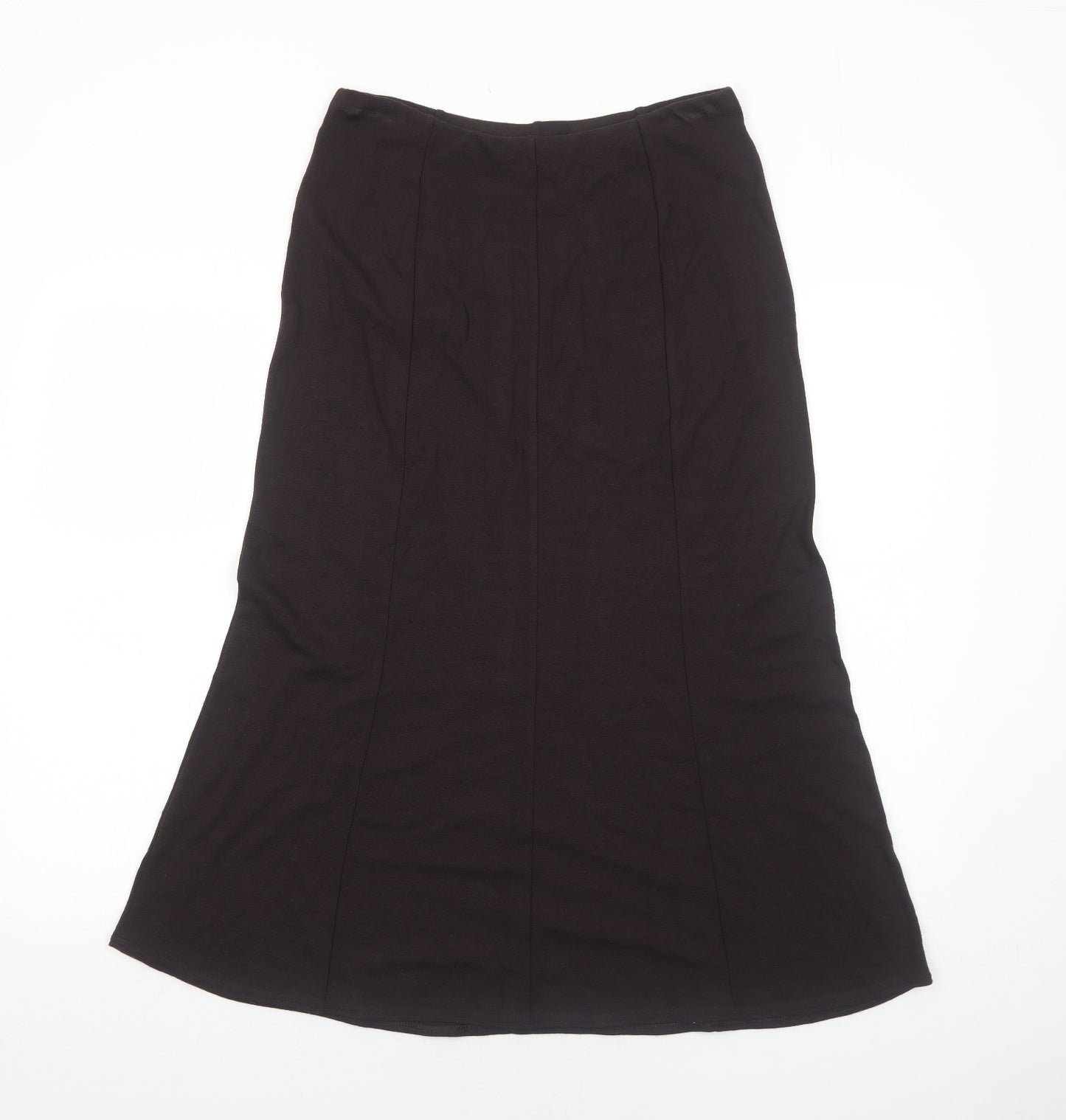 Bonmarché Womens Brown Viscose Swing Skirt Size 12