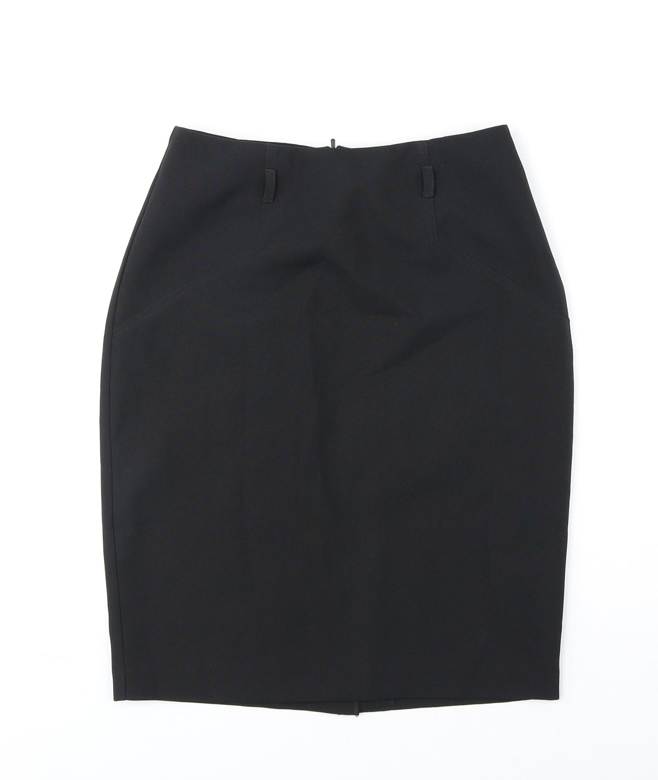 ASOS Womens Black Polyester Straight & Pencil Skirt Size 4 Zip