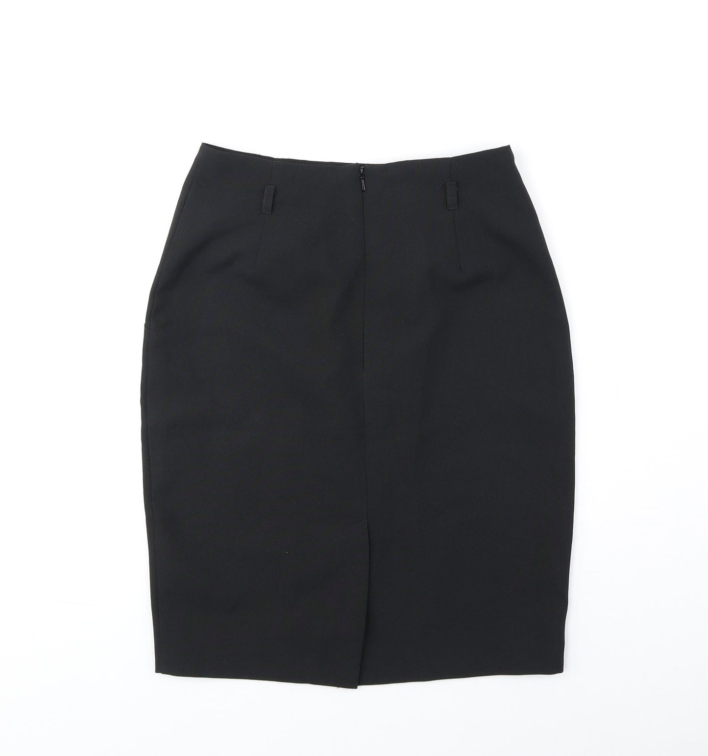 ASOS Womens Black Polyester Straight & Pencil Skirt Size 4 Zip