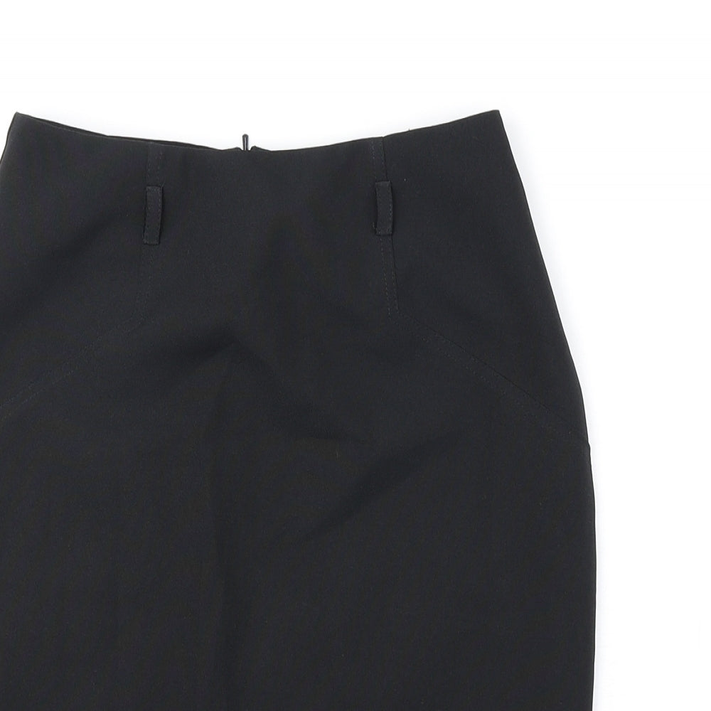 ASOS Womens Black Polyester Straight & Pencil Skirt Size 4 Zip
