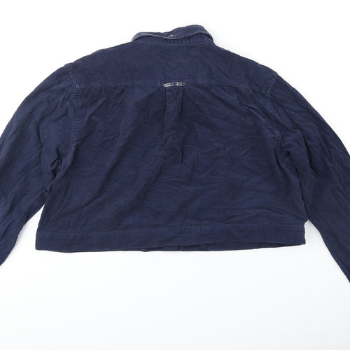 Club Room Womens Blue Jacket Size L Zip