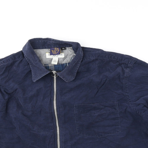 Club Room Womens Blue Jacket Size L Zip