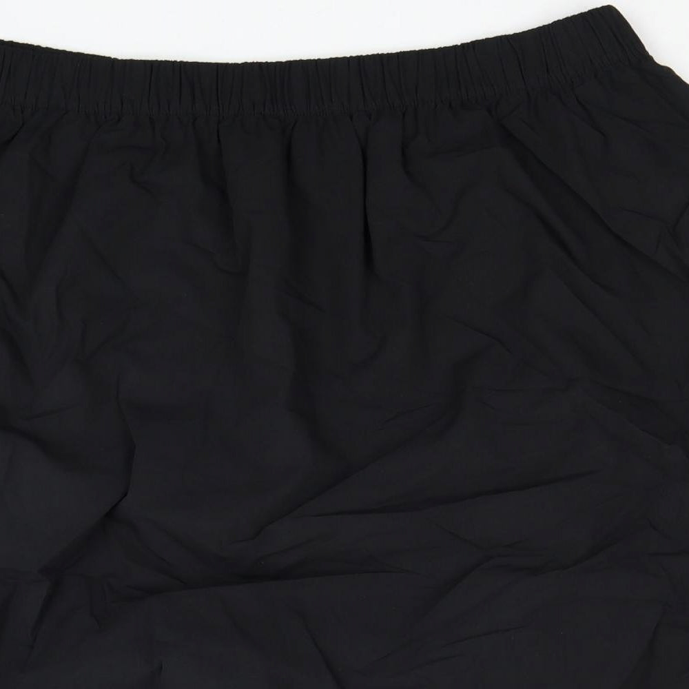 Marks and Spencer Womens Black Cotton A-Line Skirt Size 22