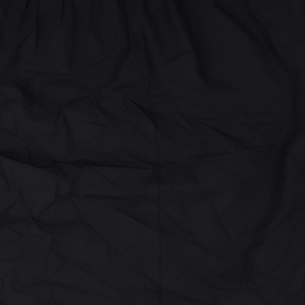 Marks and Spencer Womens Black Cotton A-Line Skirt Size 22