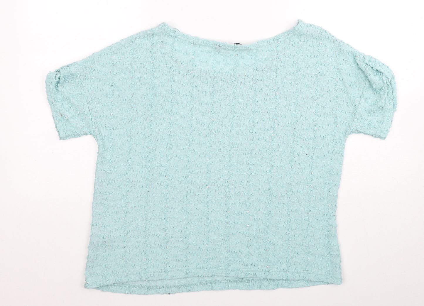 Dorothy Perkins Womens Blue Boat Neck Polyester Pullover Jumper Size 10