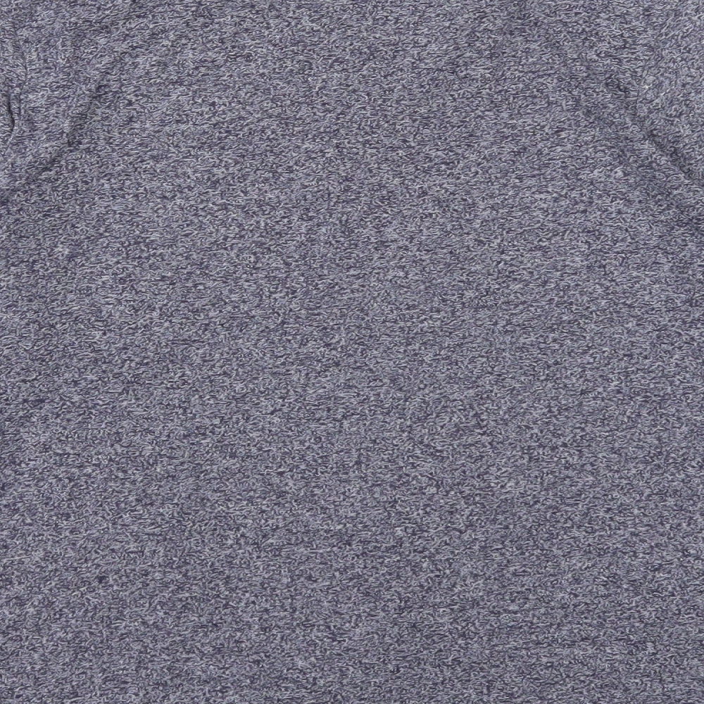 Marks and Spencer Boys Blue Cotton Basic T-Shirt Size 10-11 Years Round Neck Pullover