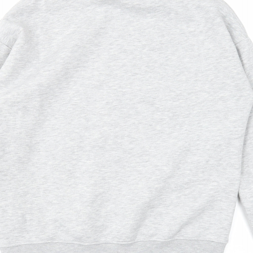 Peanuts Mens Grey Polyester Pullover Sweatshirt Size S - Peanuts