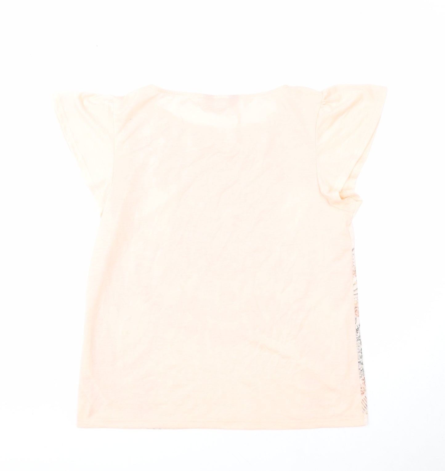 Dorothy Perkins Womens Pink Geometric Polyester Basic Tank Size 14 Round Neck