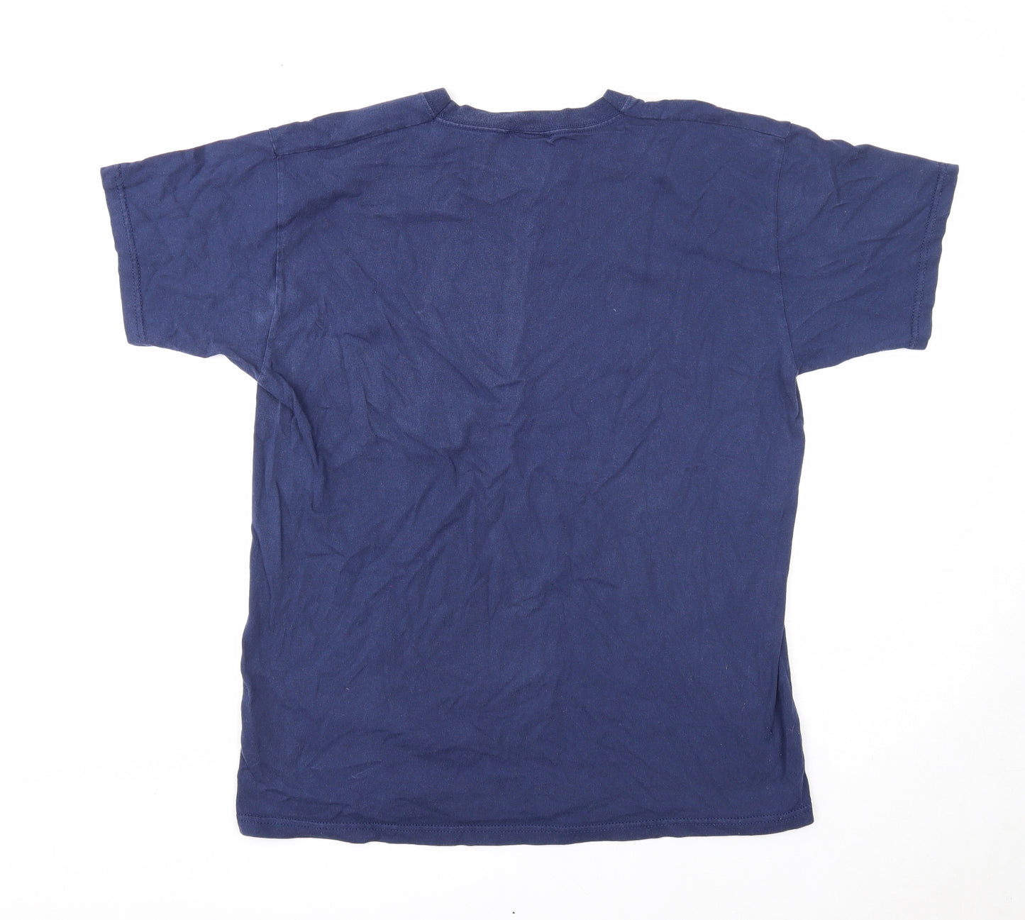 The Beatles Mens Blue Cotton T-Shirt Size L Round Neck - The Beatles