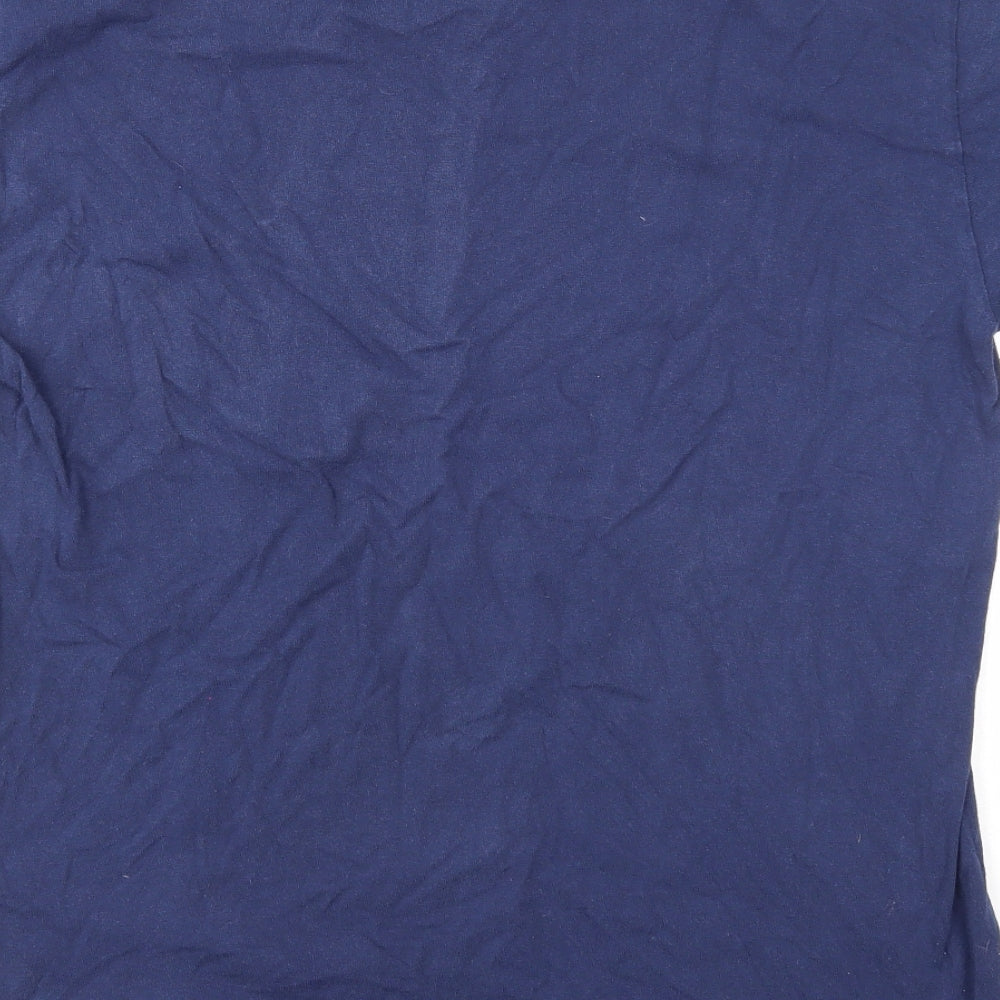 The Beatles Mens Blue Cotton T-Shirt Size L Round Neck - The Beatles