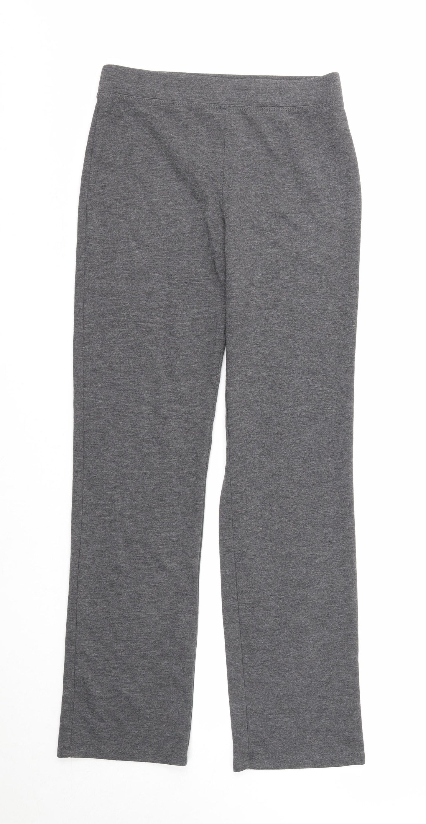 George Girls Grey Polyester Jogger Trousers Size 11-12 Years Regular Pullover