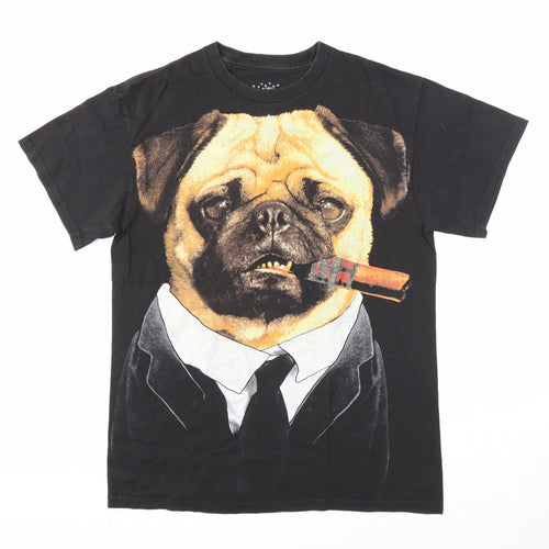 Universal Studios Mens Black Cotton T-Shirt Size M Round Neck