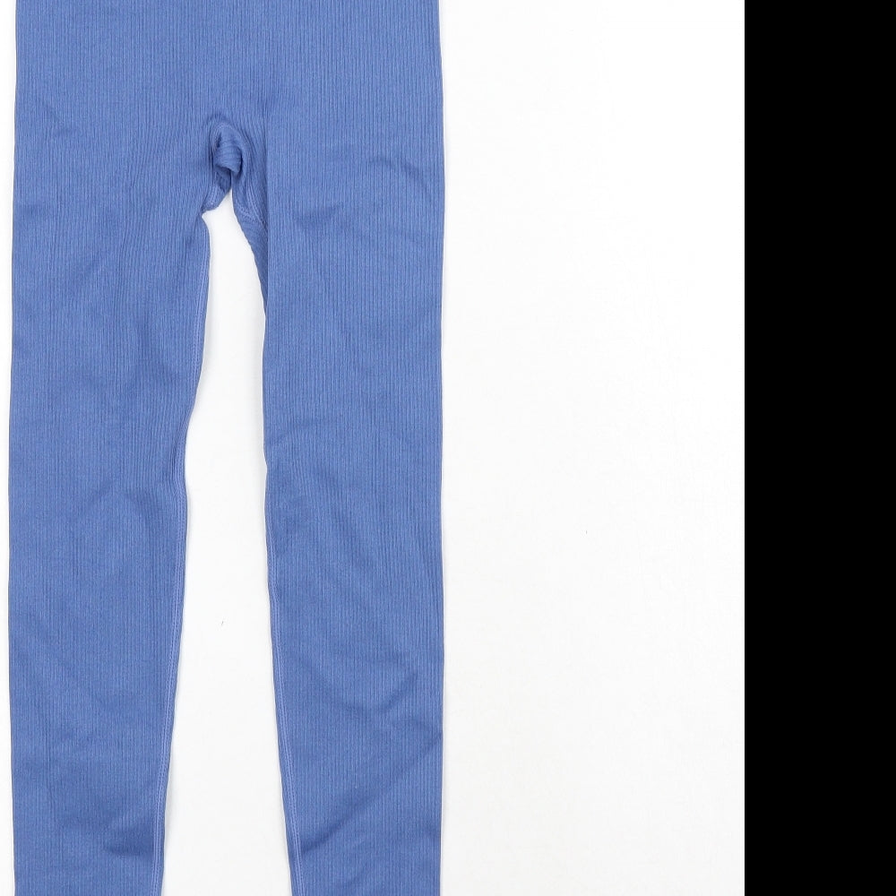 Bo+Tee Womens Blue Polyester Jogger Leggings Size 26 in
