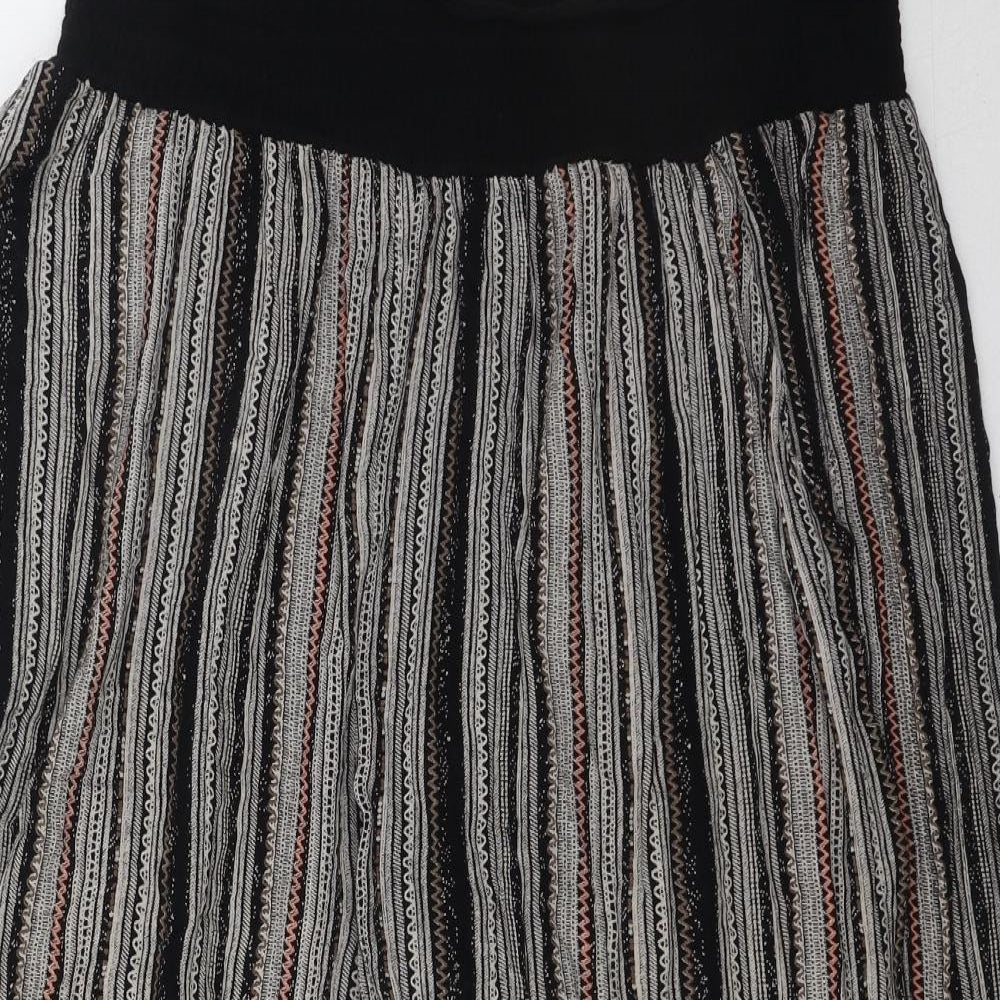 Lottie Womens Multicoloured Striped Viscose Trousers Size 16 Regular