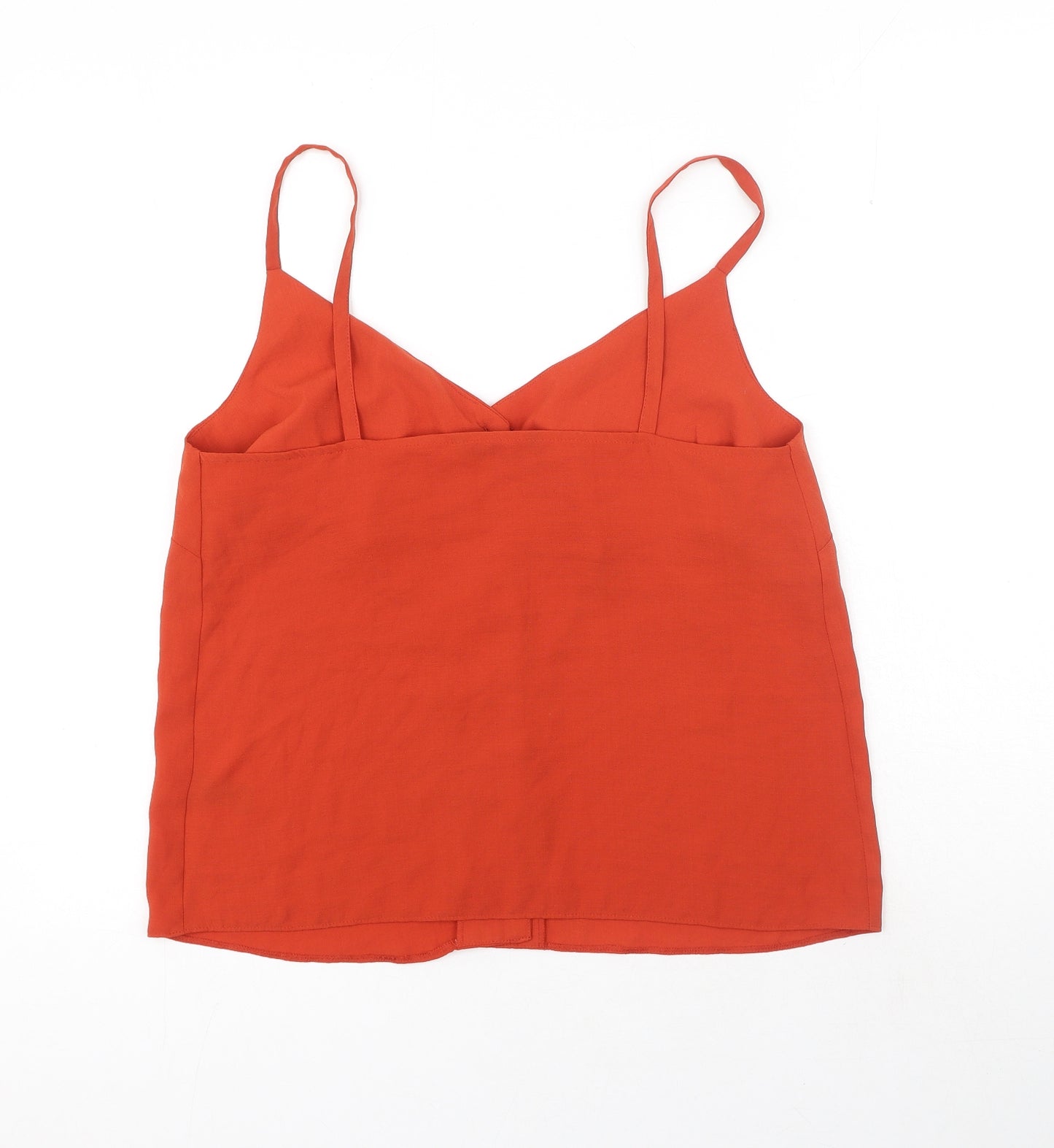 George Womens Orange Polyester Camisole Tank Size 12 V-Neck