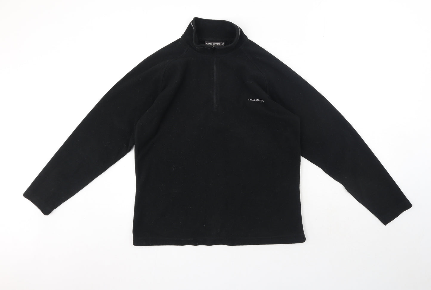 Craghoppers Womens Black Polyester Pullover Sweatshirt Size 12 Zip