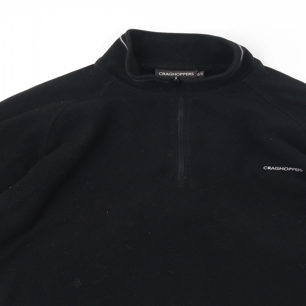 Craghoppers Womens Black Polyester Pullover Sweatshirt Size 12 Zip