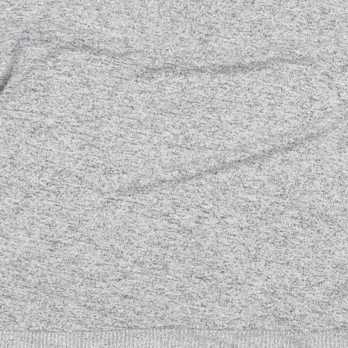 Gingerlilly Womens Grey Round Neck Viscose Pullover Jumper Size S