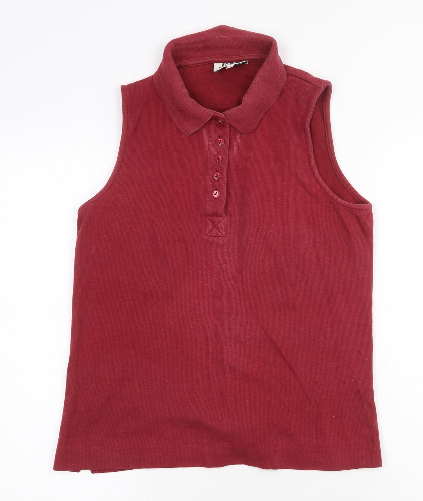 JRB Womens Red 100% Cotton Basic Polo Size M Collared