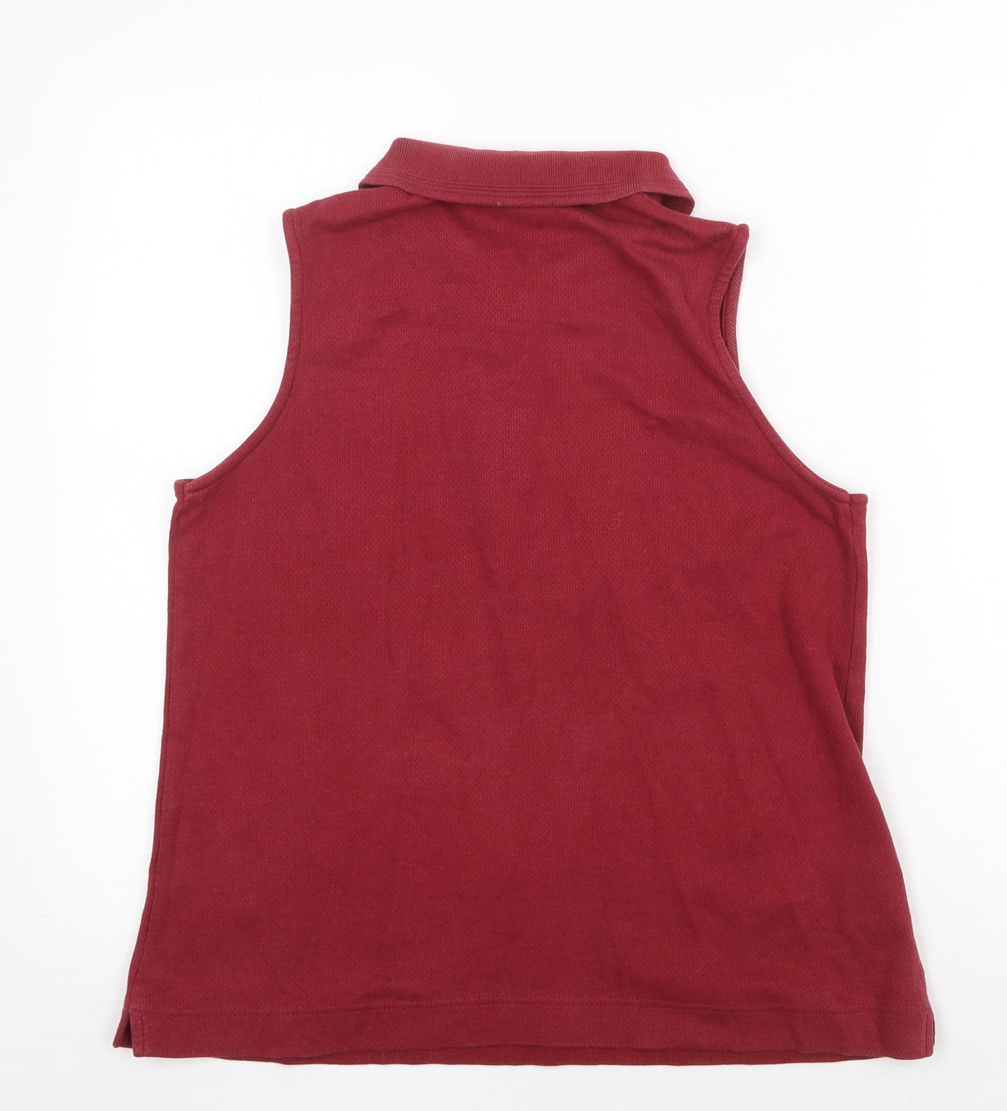 JRB Womens Red 100% Cotton Basic Polo Size M Collared