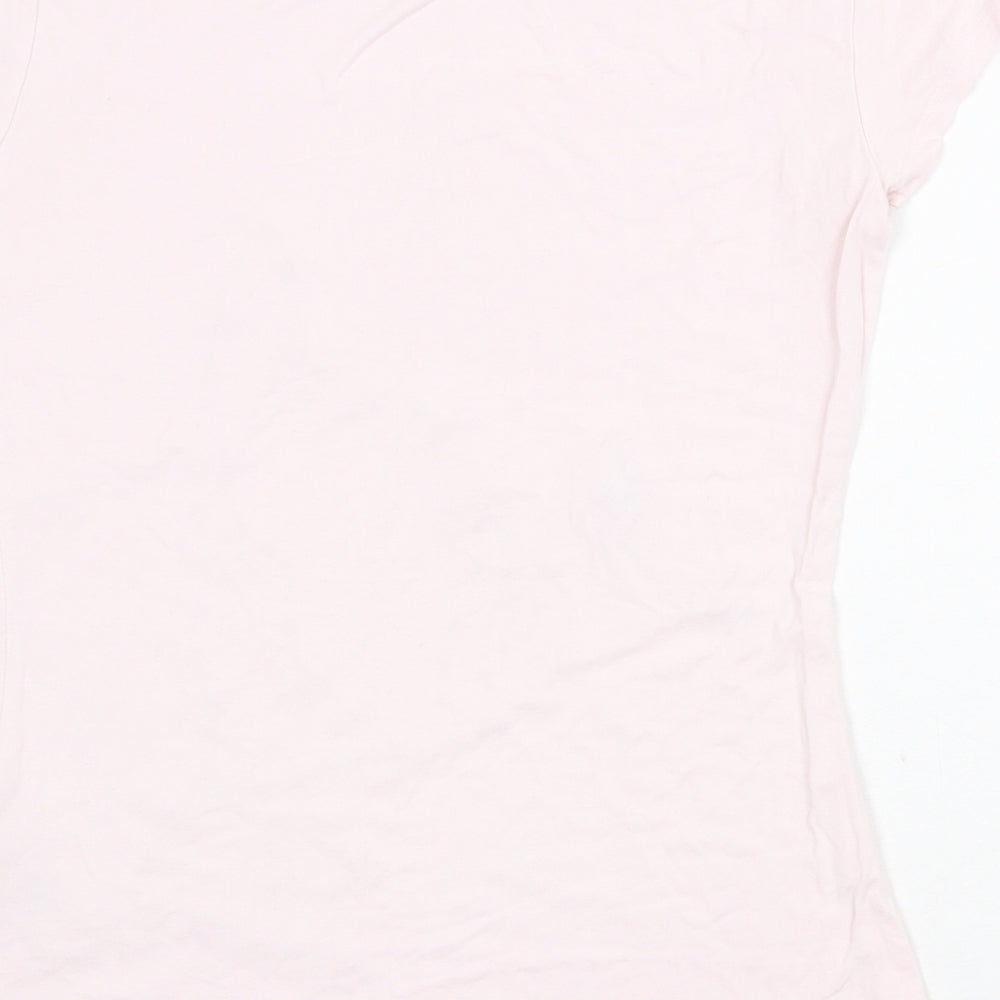 Ted Baker Womens Pink Cotton Basic T-Shirt Size S Round Neck - Pug