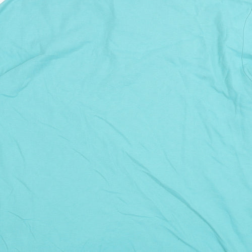 Dissident Mens Green Cotton Polo Size L Collared Button